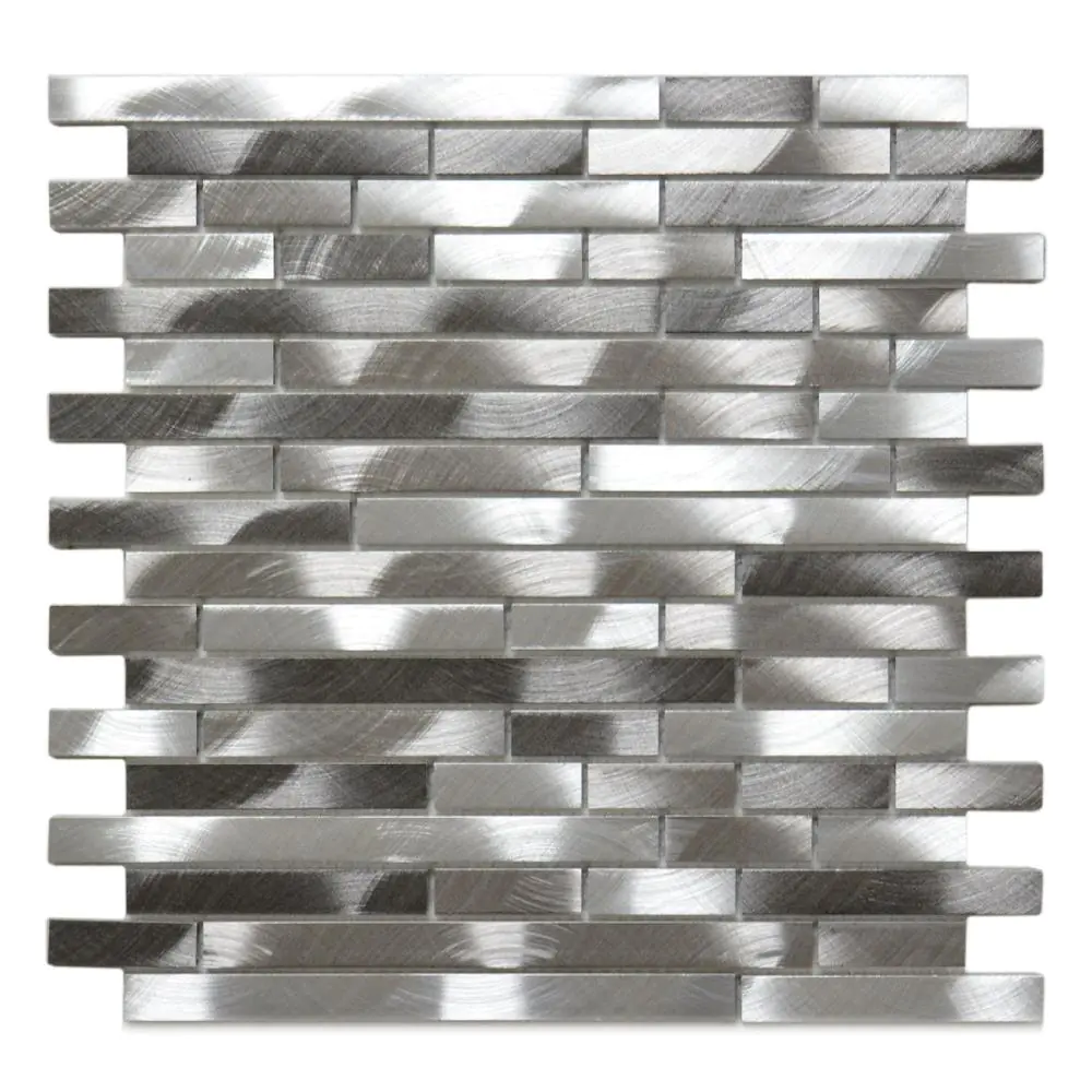 Mosaik Haju LC07 Malla Acero Plata silber grau 30x30 cm I.Sorte