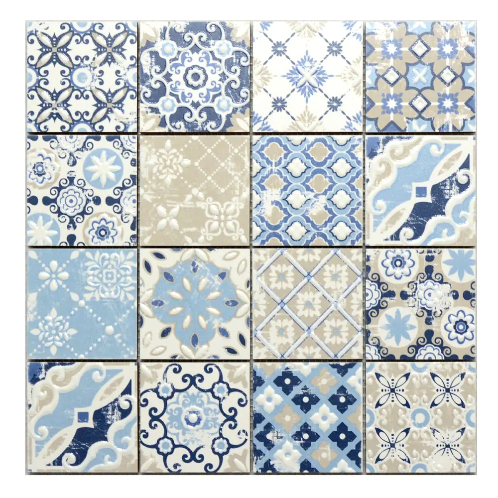 Mosaik HPH Placke 15451 Casa Patchwork azzurro blau 30x30 cm I.Sorte