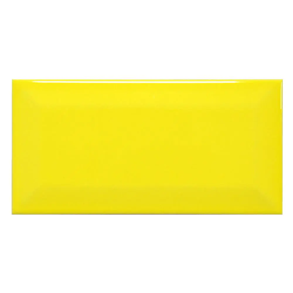 Wandfliese Haju Metro yellow gelb 10x20 cm I.Sorte