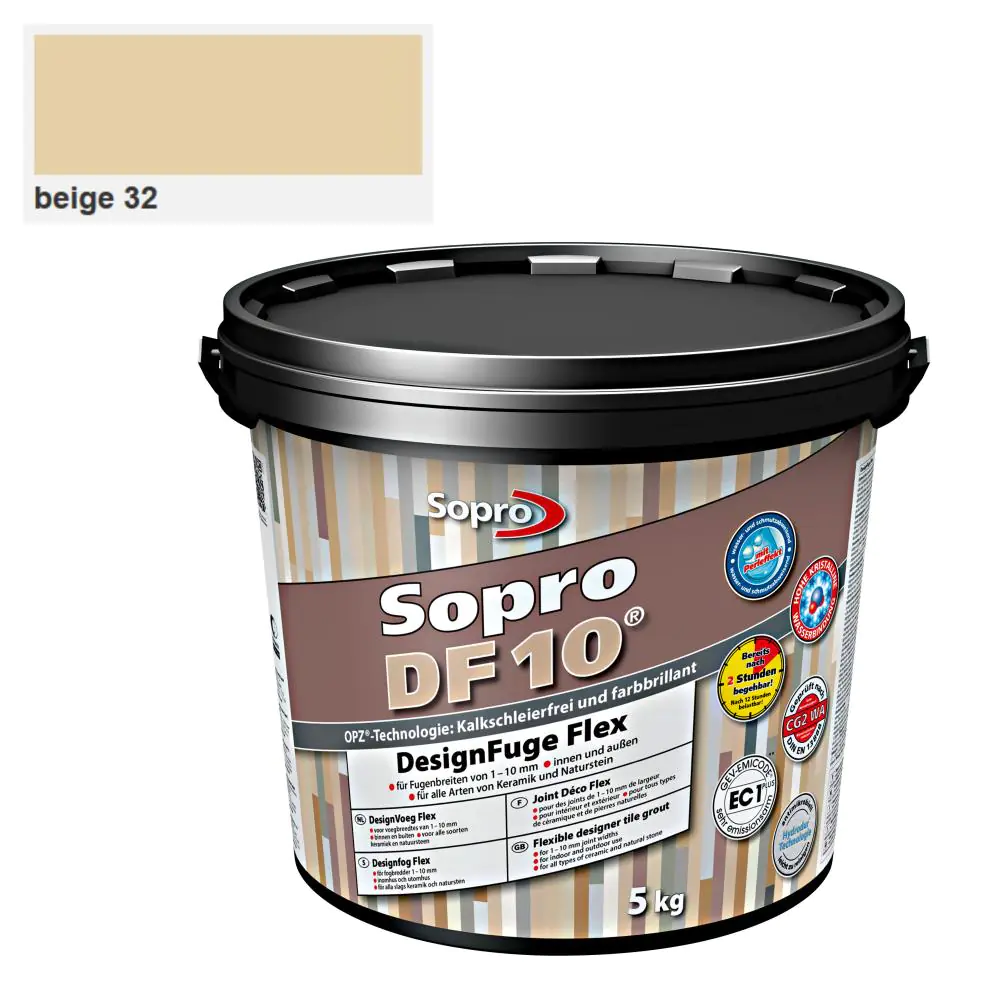 Fugenmasse Sopro 105705 Designfuge Flex DF 10 beige 32 - 5 kg