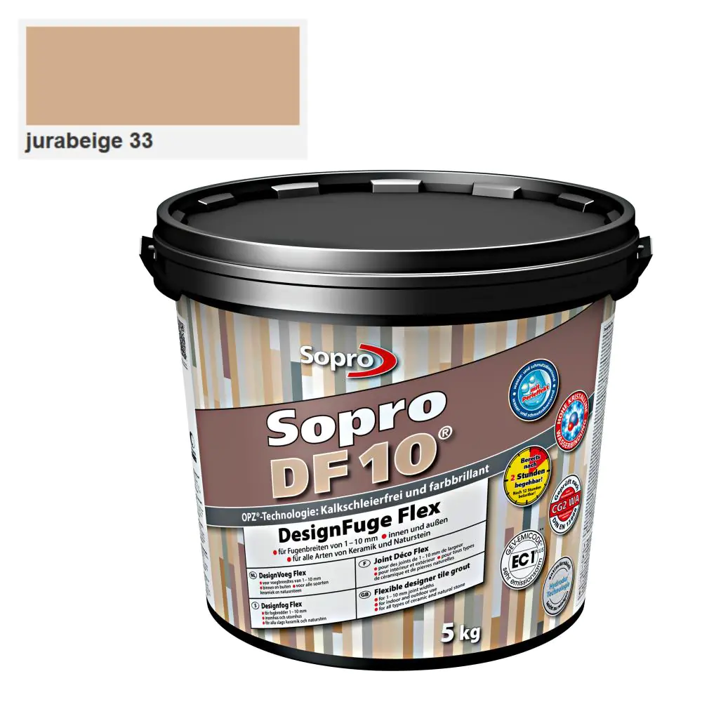 Fugenmasse Sopro 106405 Designfuge Flex DF 10 jurabeige 33 - 5 kg