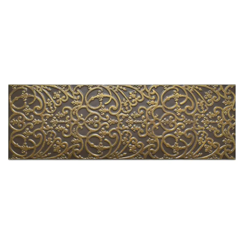 Wandfliese Dekor Villeroy & Boch 1301 GB81 Opulent Chic braun gold 30x90 cm I.Sorte