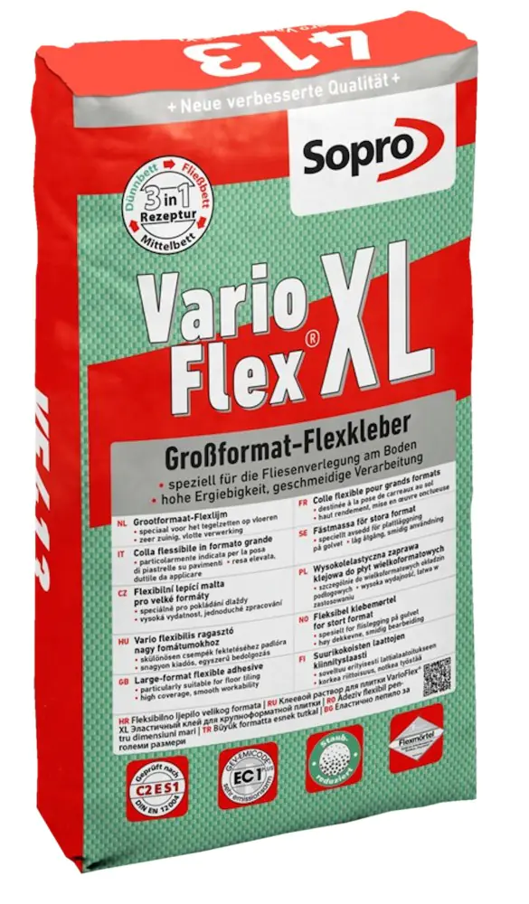 Fliesenkleber Sopro 41325 VarioFlex XL Großformat-Flexkleber 25 kg - VF XL 413