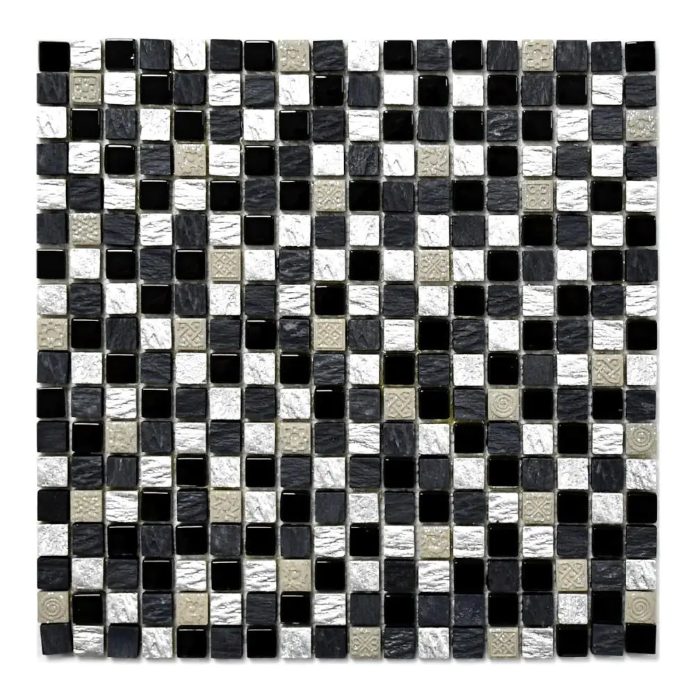 Mosaik Haju DUR1505 anthrazit schwarz silber grau 30x30 cm I.Sorte