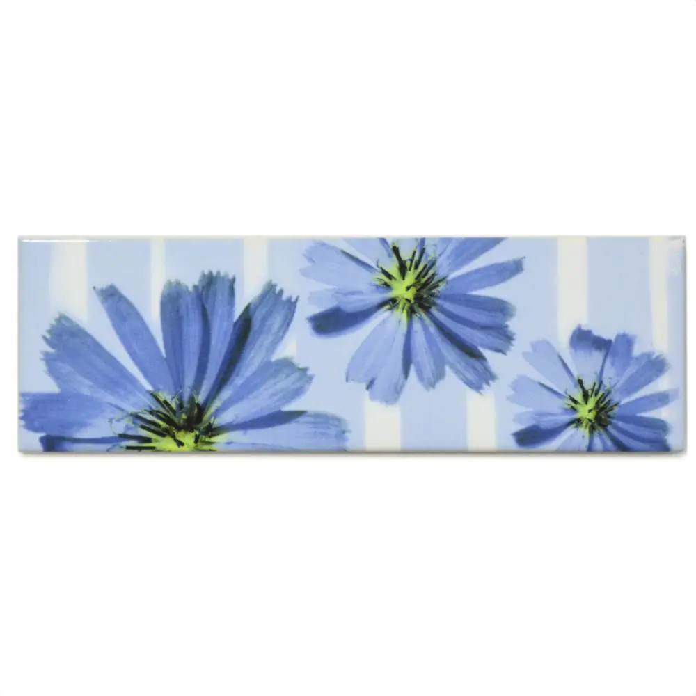 Bordüre Villeroy & Boch 1483 CS62 Creative System blau Blume 6,5x20 cm I.Sorte