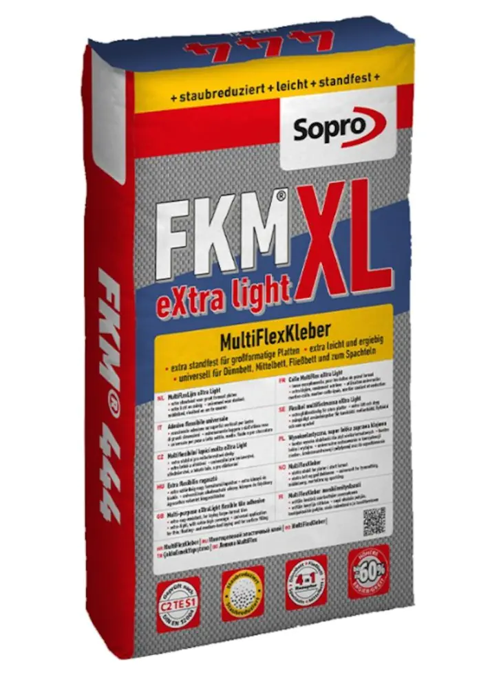 Fliesenkleber Sopro FKM XL 444 MultiFlexKleber eXtra Light 15 kg Sack