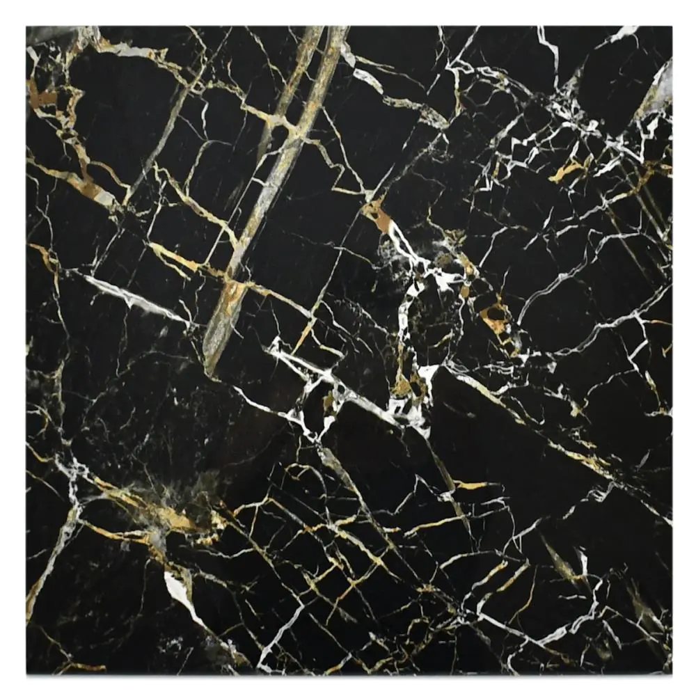 Bodenfliese Cifre Golden black pulido schwarz gold 60x60 cm I.Sorte