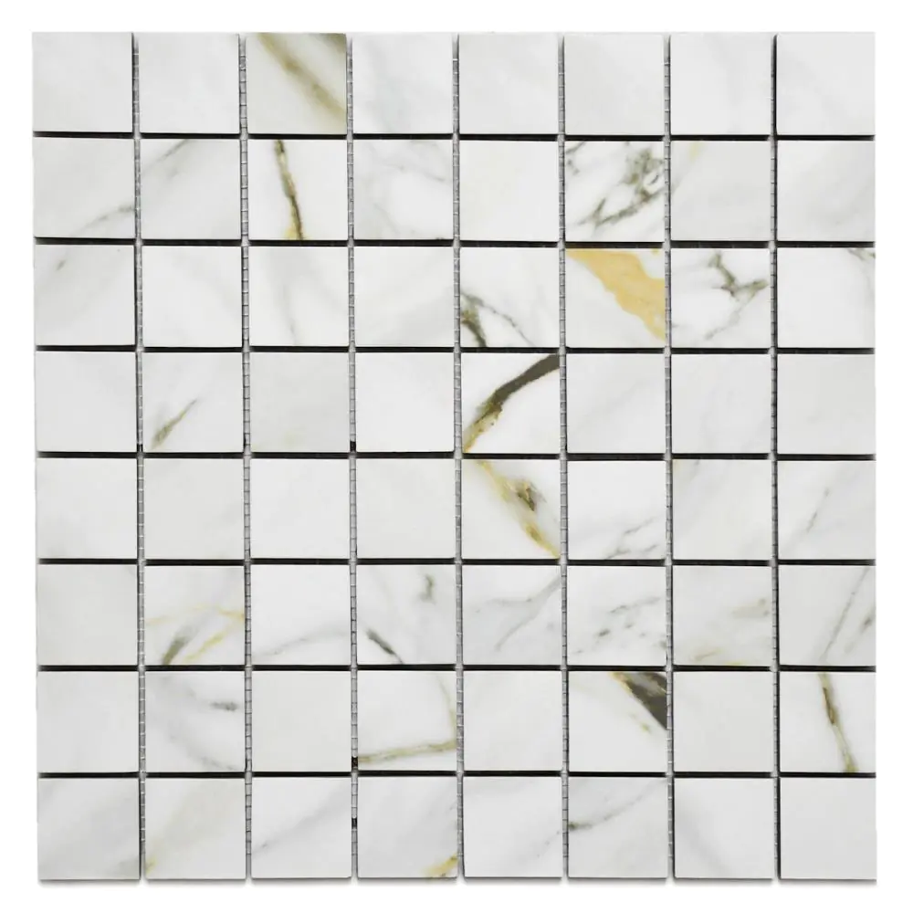 Mosaik Villeroy & Boch 2005 MA2P Marble Arch arctic gold weiß gold 30x30 cm I.Sorte