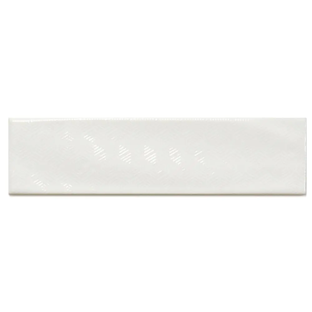 Wandfliese Dekor Cifre Opal Decor snow schneeweiß 7,5x30 cm I.Sorte