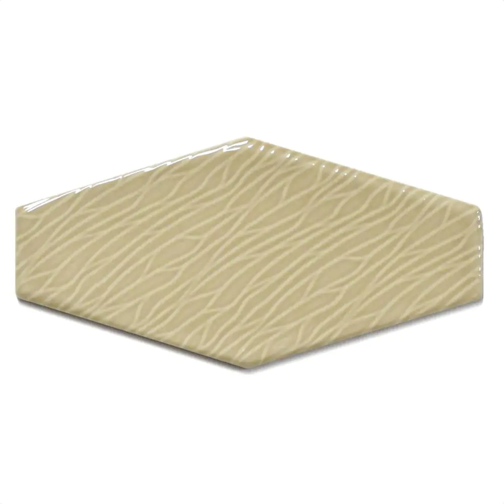 Wandfliese Dekor Cifre Viena vison brillo beige 10x20 cm I.Sorte