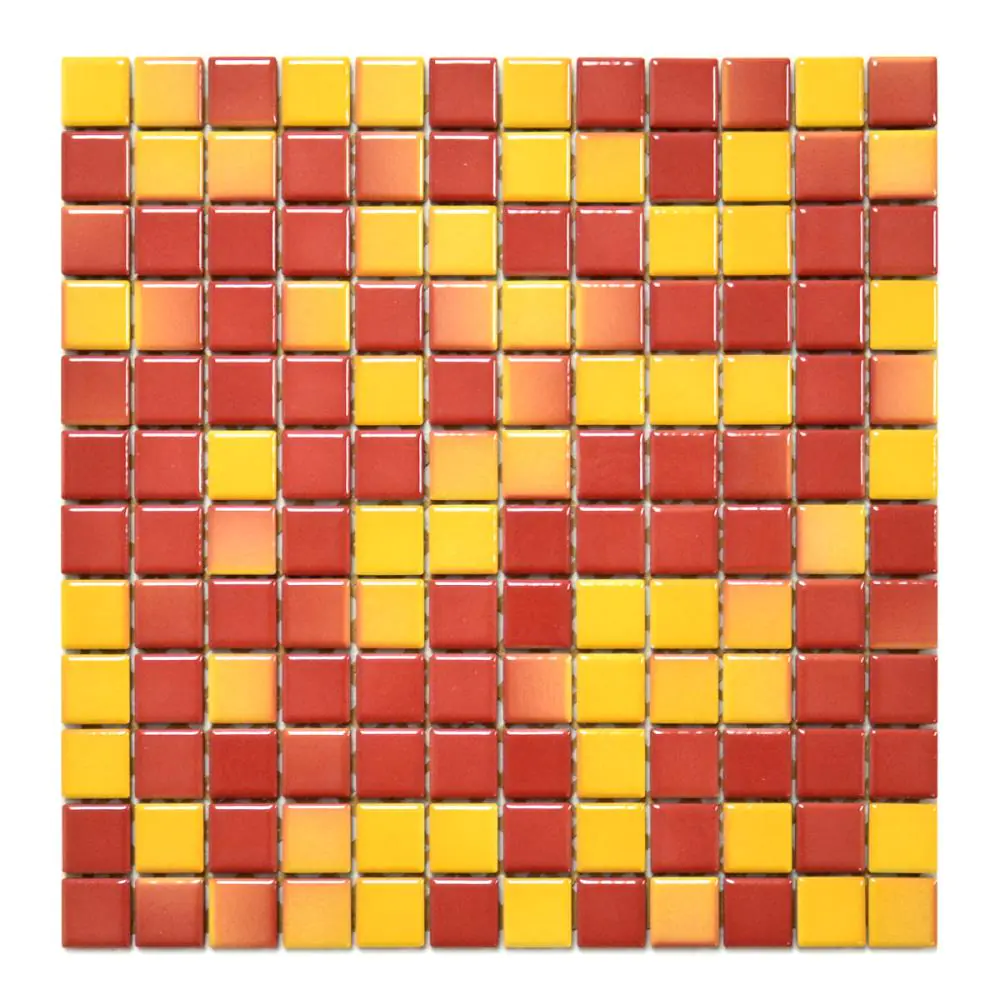 Mosaik Jasba 1219 Famos Flair rot gelb 30x30 cm I.Sorte