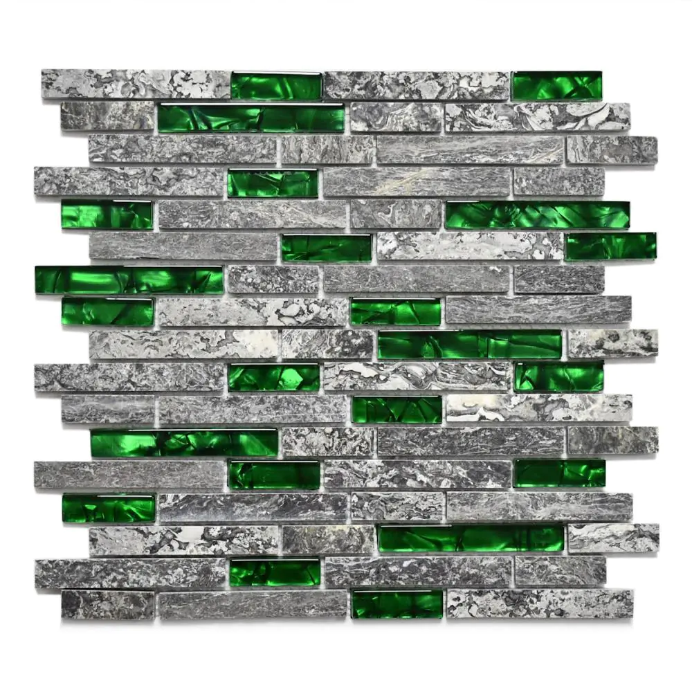 Mosaik Haju KL1512G anthrazit grau grün 29x30 cm I.Sorte