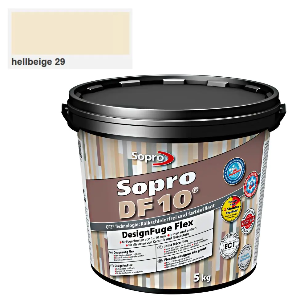 Fugenmasse Sopro 106305 Designfuge Flex DF 10 hellbeige 29 - 5 kg